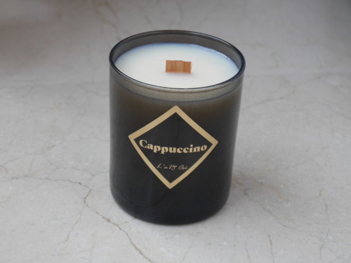 Handmade candle created in Toulouse