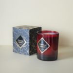 bougie artisanale marron glacé
