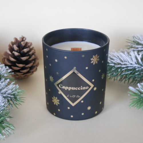 Cappuccino Christmas candle