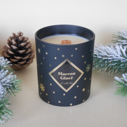 Iced Brown Christmas Scented Candle