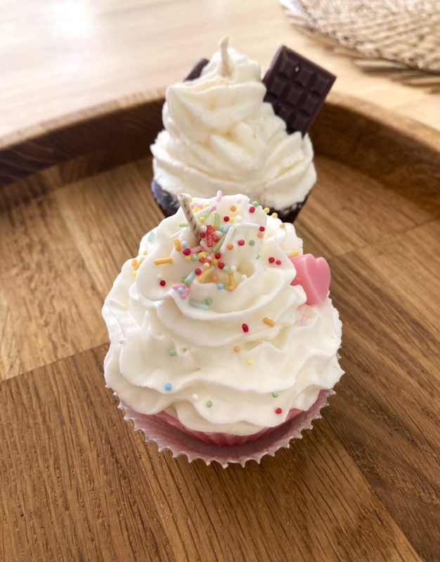 bougie cupcake