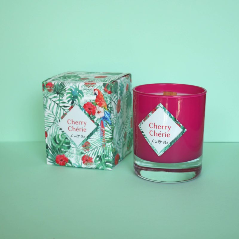 bougie parfumée cerisier
